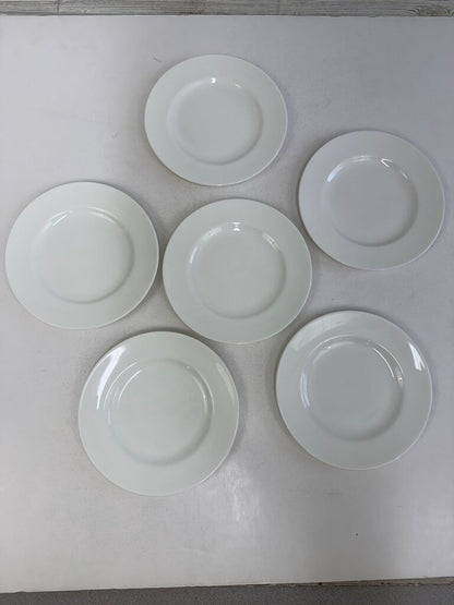 Wedgwood White Bone China Salad/Lunch Plates set of 6 /rb