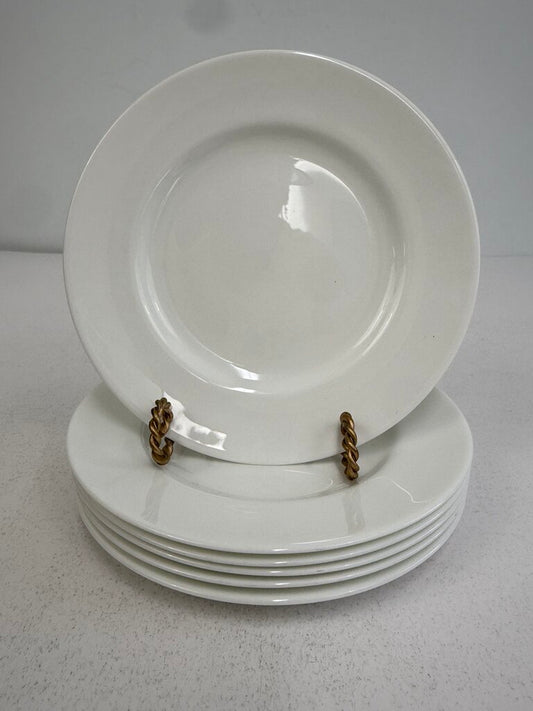 Wedgwood White Bone China Salad/Lunch Plates set of 6 /rb