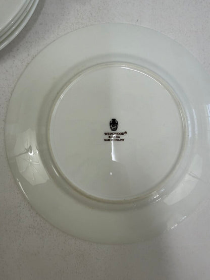 Wedgwood White Bone China Salad/Lunch Plates set of 6 /rb