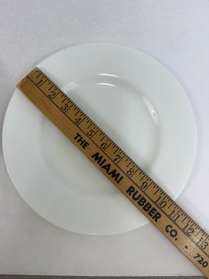 Set of 6 Wedgwood Bone China White Dinner Plates 10 3/4” /rb