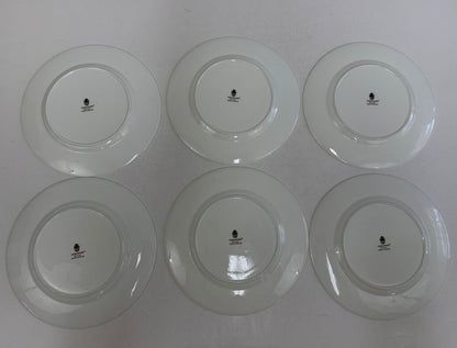 Set of 6 Wedgwood Bone China White Dinner Plates 10 3/4” /rb