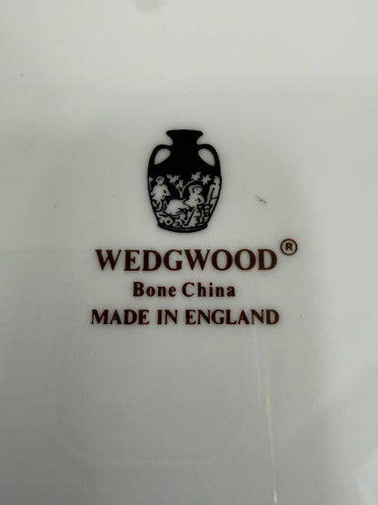 Set of 6 Wedgwood Bone China White Dinner Plates 10 3/4” /rb