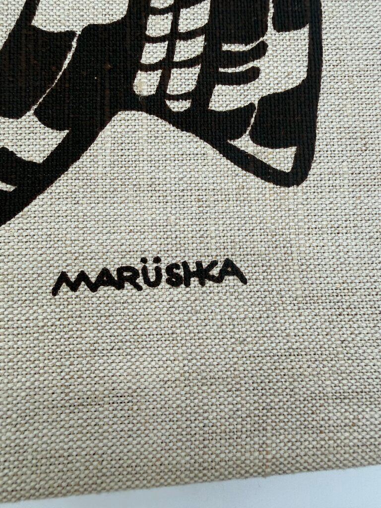 Marushka 13” x 13” Scallop Shell Textile Silk Screen Print /rw