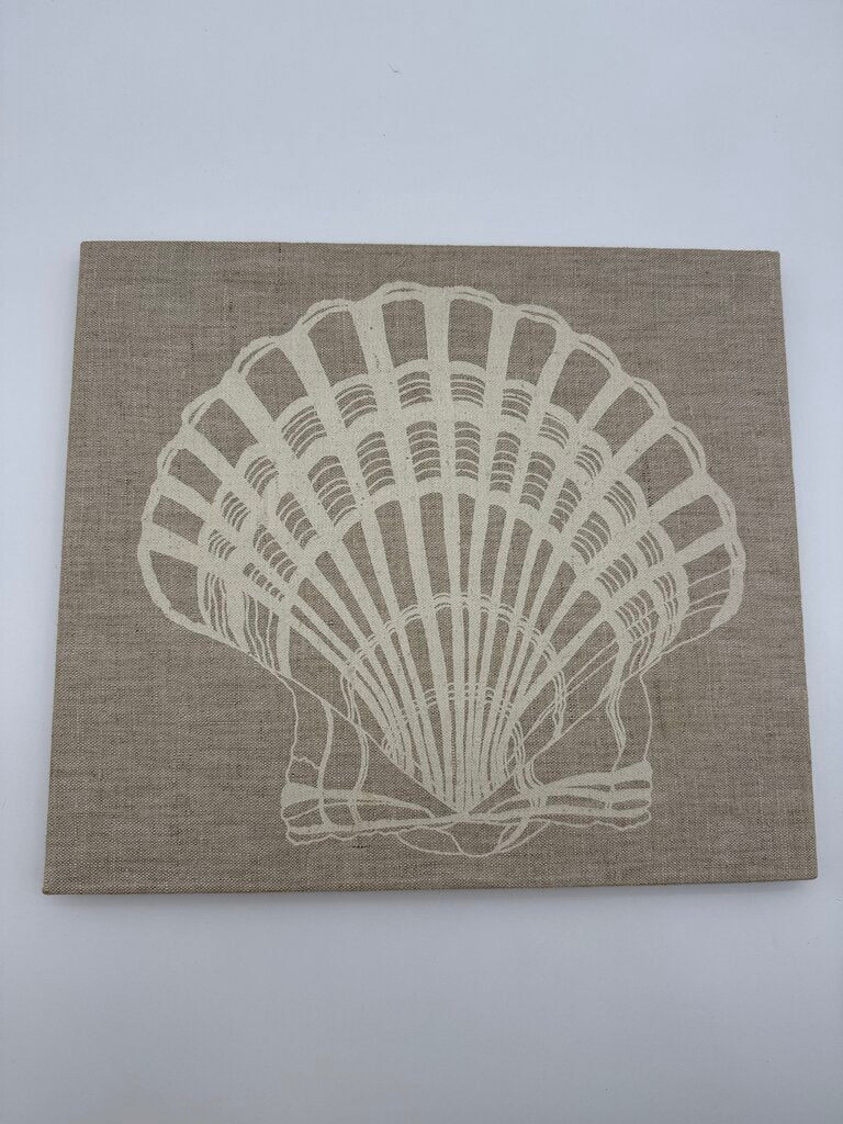 Marushka Textile Silk Screen Sea Shell Print 1979 16” x 14” /rw