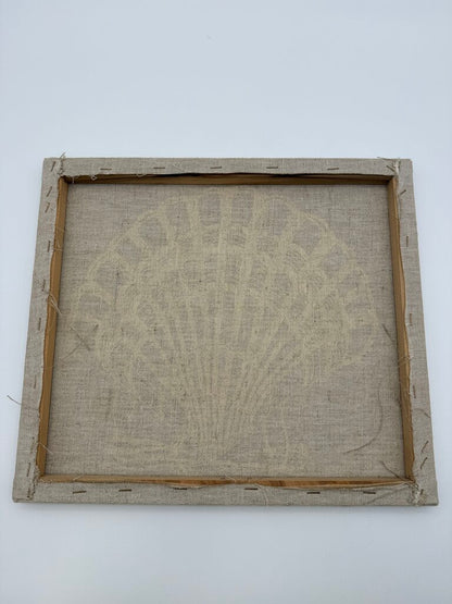 Marushka Textile Silk Screen Sea Shell Print 1979 16” x 14” /rw