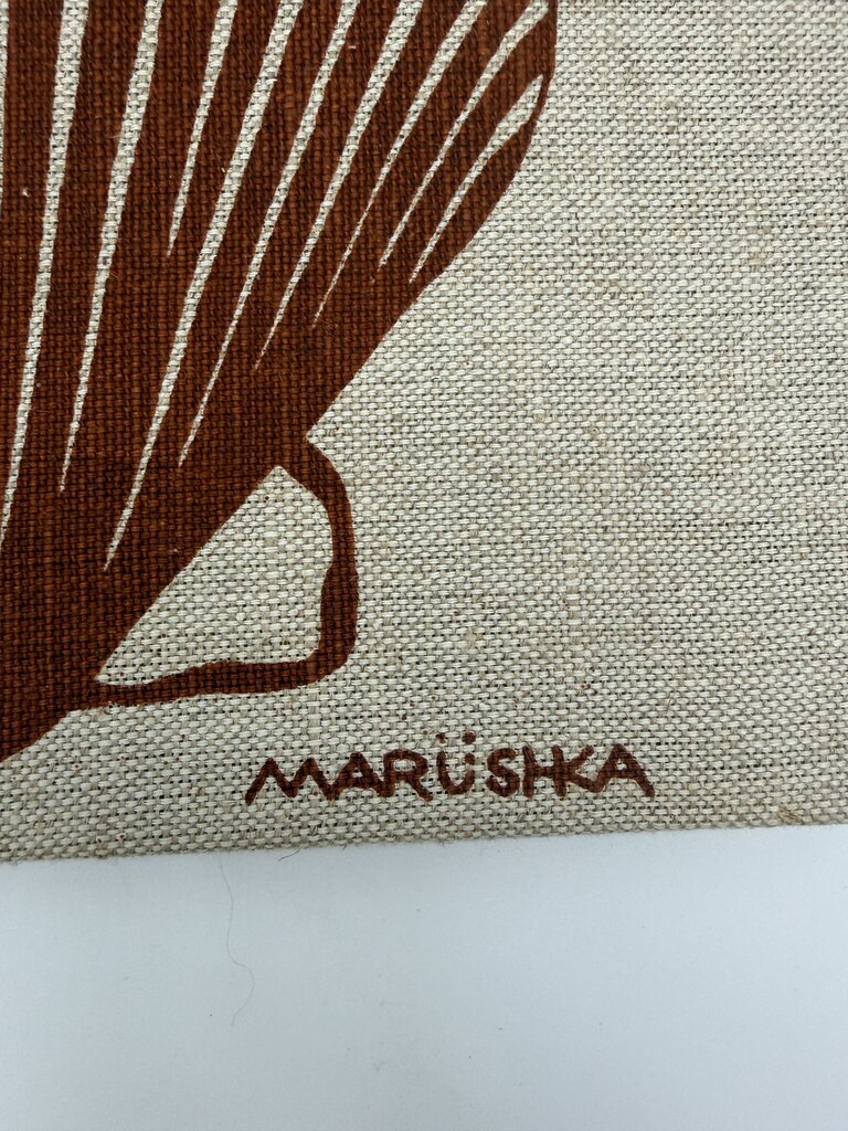 Marushka Scallop Sea Shell Textile Silk Screen Print 10” x 8” /rw