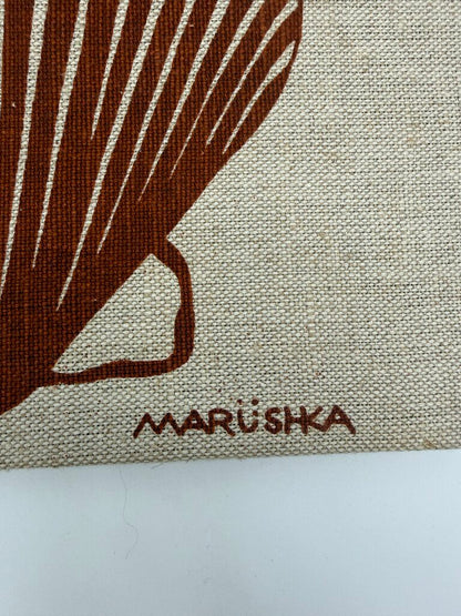 Marushka Scallop Sea Shell Textile Silk Screen Print 10” x 8” /rw