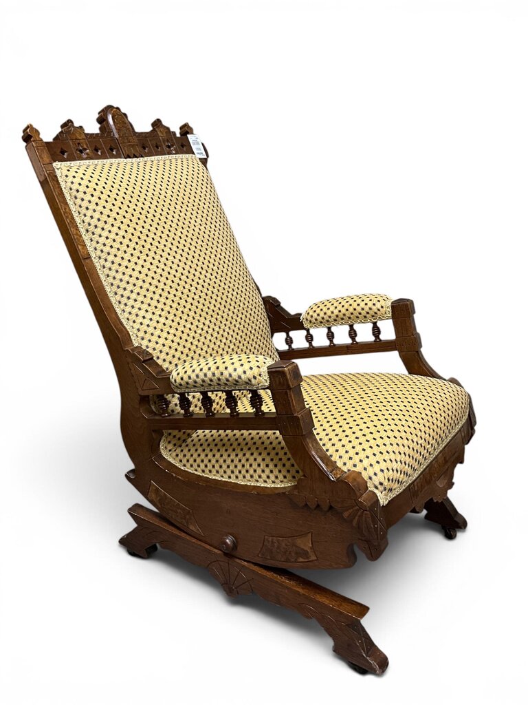 Antique Eastlake Styled Victorian Platform Rocker