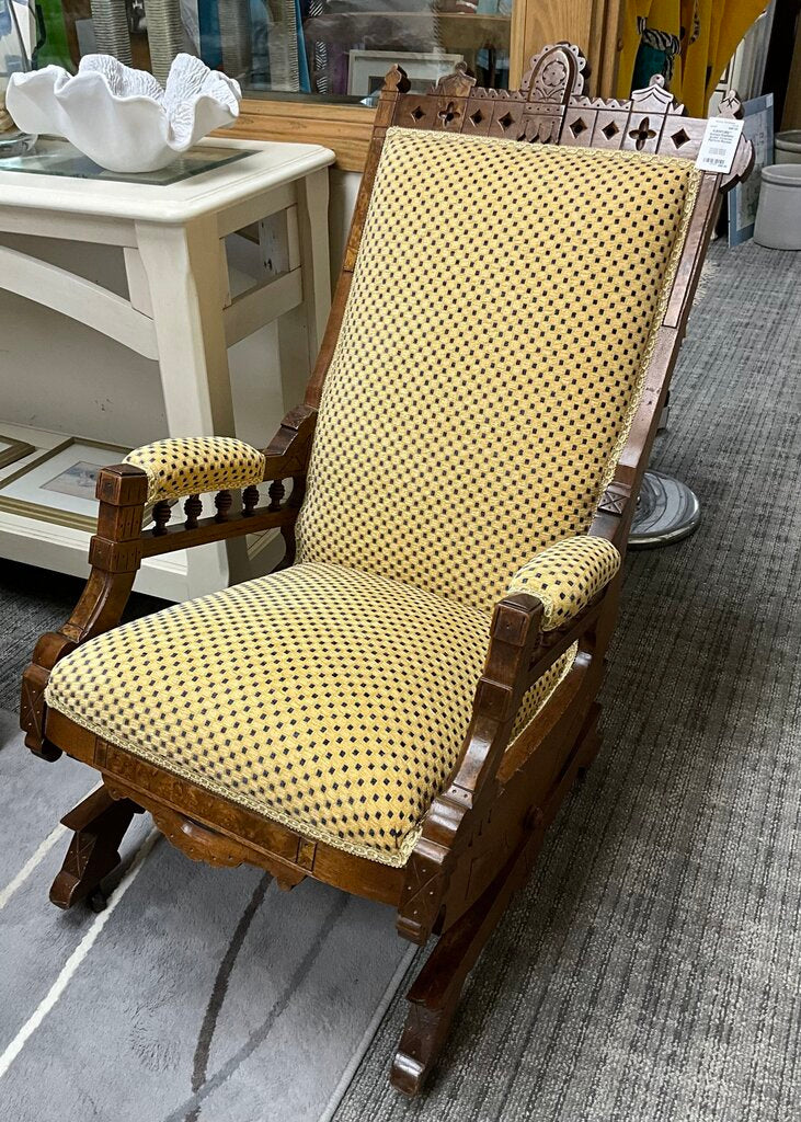 Antique Eastlake Styled Victorian Platform Rocker