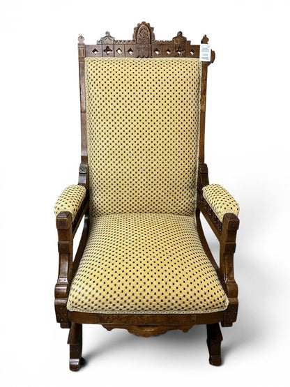 Antique Eastlake Styled Victorian Platform Rocker