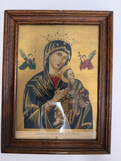 Mary Mother of Perpetual Help Framed Print 11” x 14” /ro