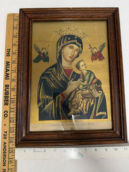Mary Mother of Perpetual Help Framed Print 11” x 14” /ro
