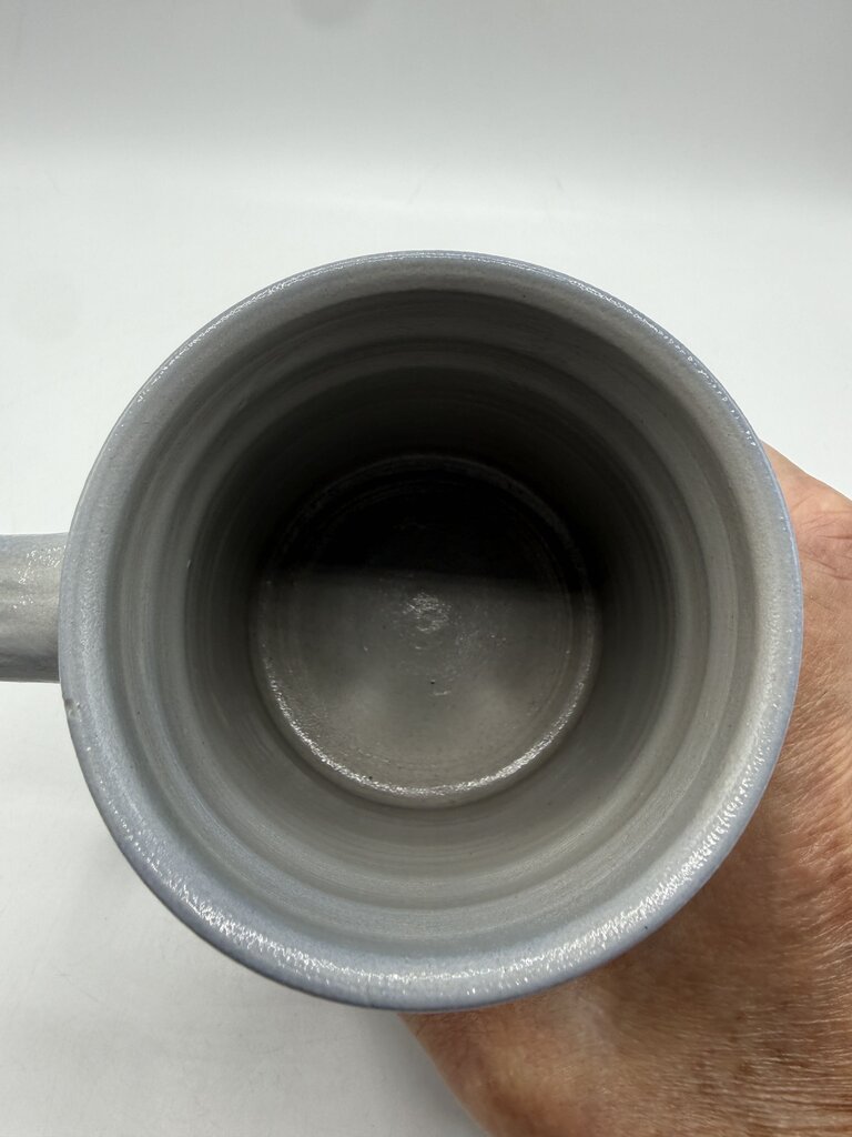 Salt Glaze Mug/Stein Cobalt Blue Floral Theme Inscribed /rw