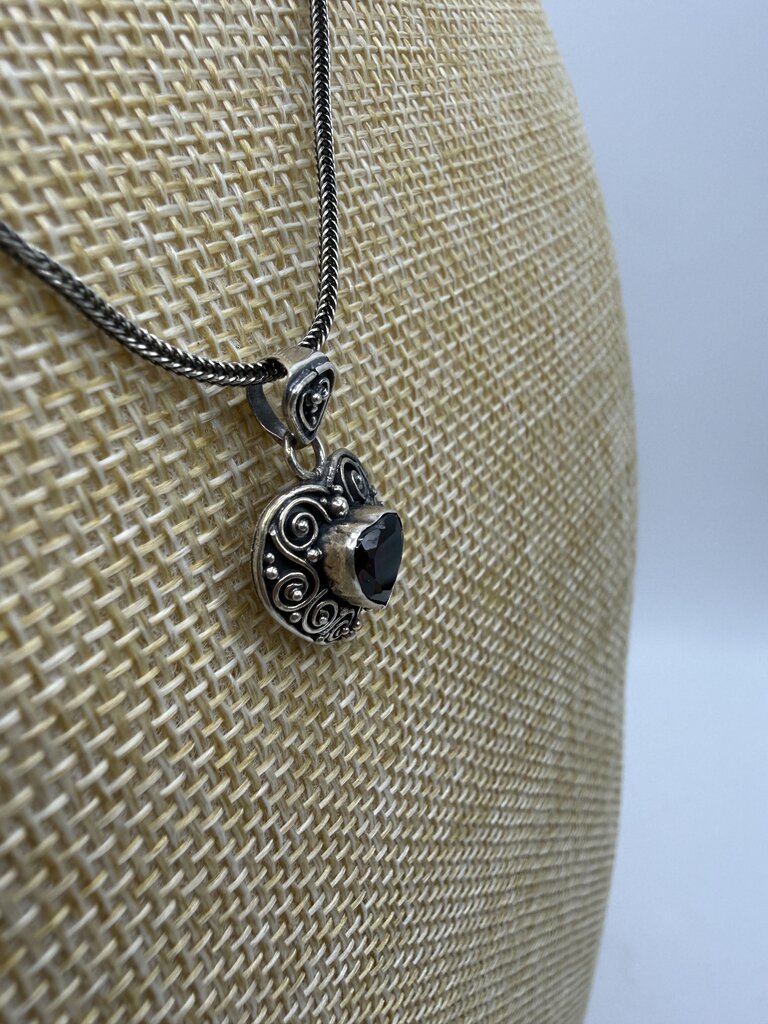 Retired Brighton Love Your Heart Crystal Heart Necklace 18” /ro