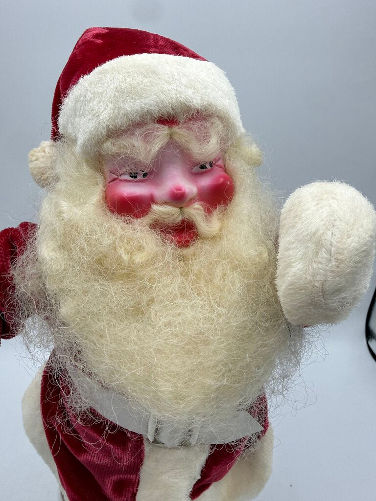 1950’s Harold Gale Santa 15” Tall Red Velvet Suit /rw