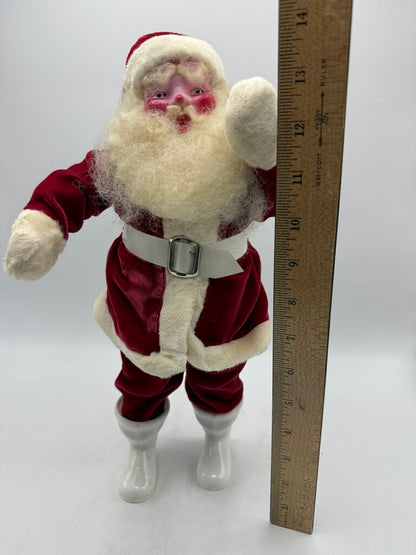 1950’s Harold Gale Santa 15” Tall Red Velvet Suit /rw