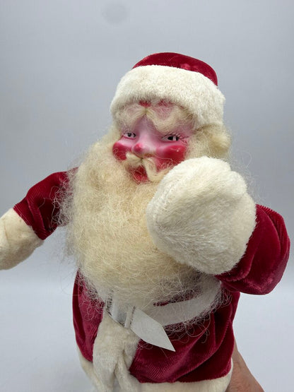 1950’s Harold Gale Santa 15” Tall Red Velvet Suit /rw