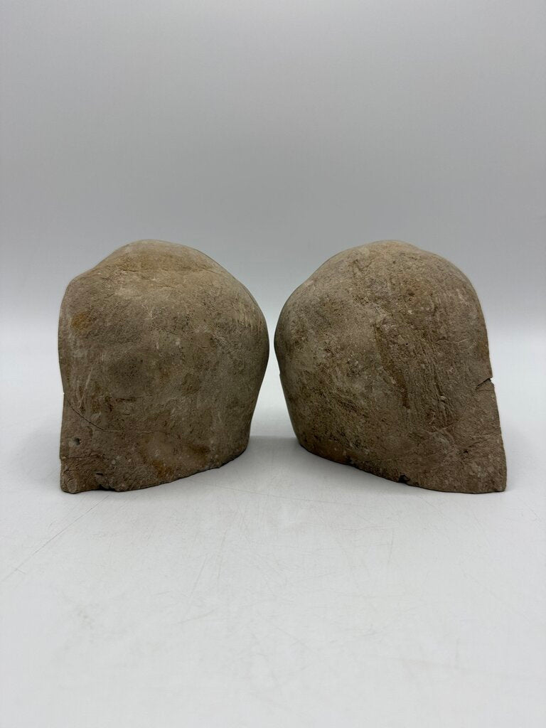 Agate Crystal Bookends w/Crystal Geode Centers Natural Colors /rw