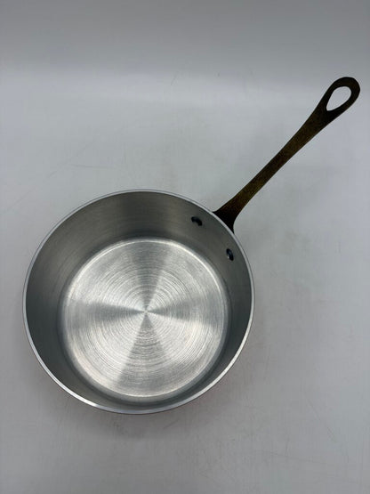 Small French Copper Cooking Pot 5” Clean /rw