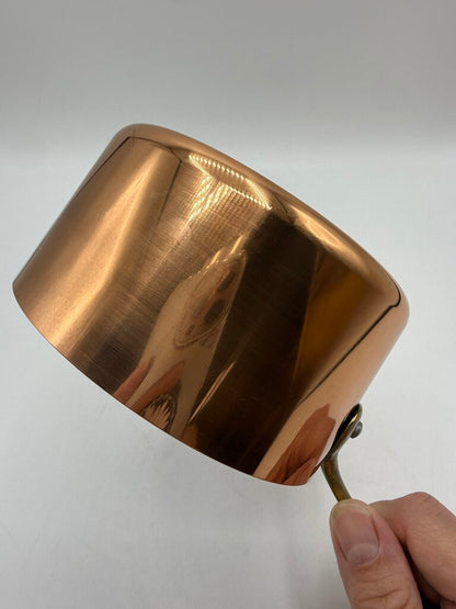 Small French Copper Cooking Pot 5” Clean /rw