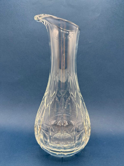 Heavy Cut Crystal Wine or Water Decanter Clear Glass /rw