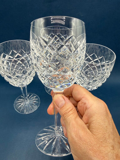 Set of 4 Waterford Crystal COMERAGH 7” Wine Glasses EUC /roh