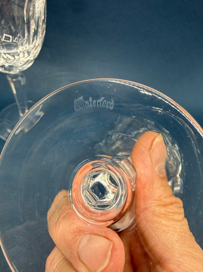 Waterford Clear Crystal Kildare Claret Wine Glasses set of 2 /roh