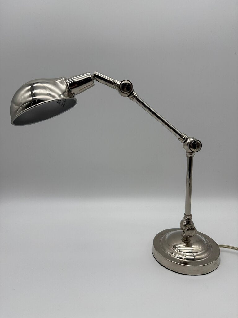 Chrome Adjustable Table Lamp Weighted Base /rw