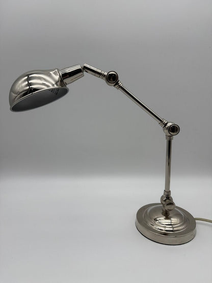 Chrome Adjustable Table Lamp Weighted Base /rw