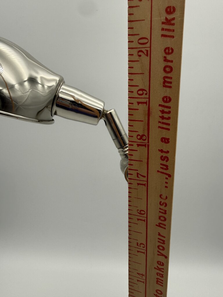 Chrome Adjustable Table Lamp Weighted Base /rw