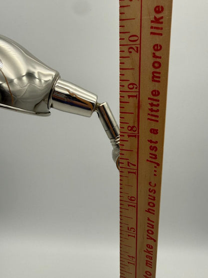 Chrome Adjustable Table Lamp Weighted Base /rw