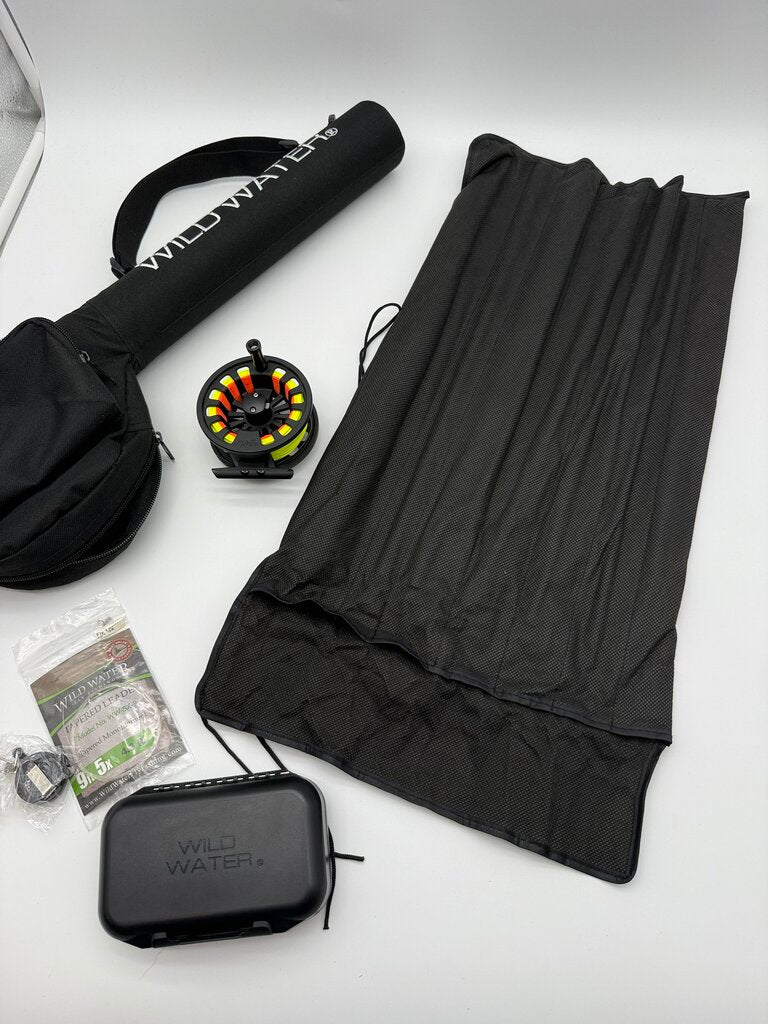 Wild Water Standard Fly Fishing Kit FWT Rod 9 Foot 7 pc /rw