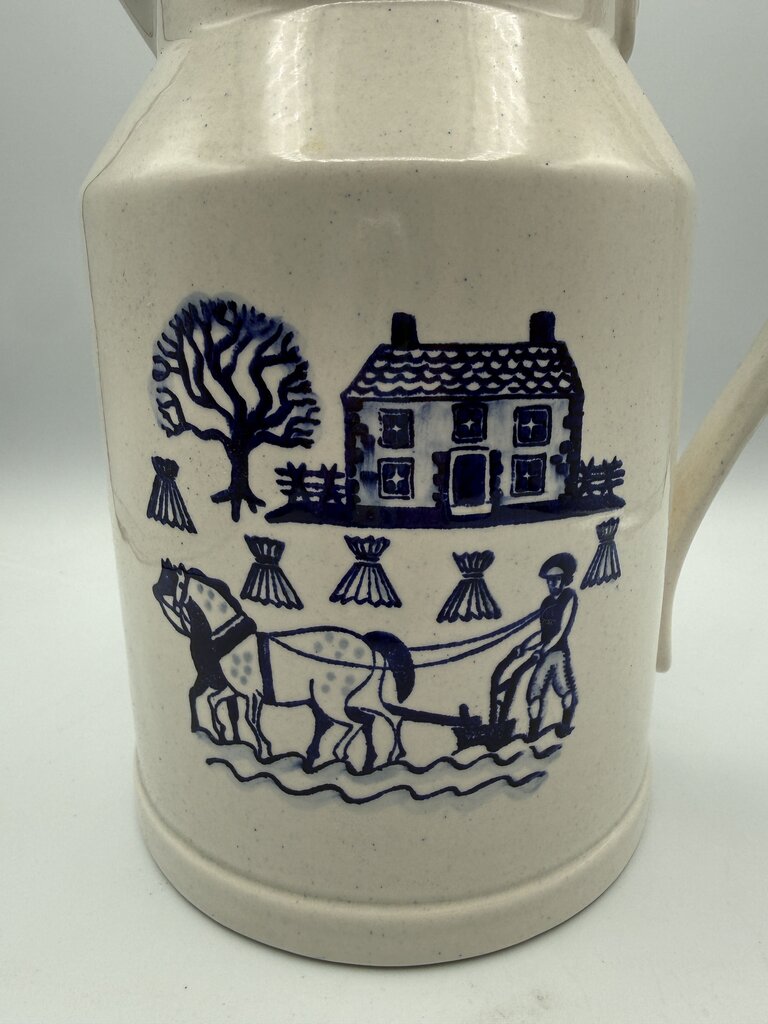 Metlox Poppytrail Homestead Provincial Blue Water/Milk Pitcher /roh