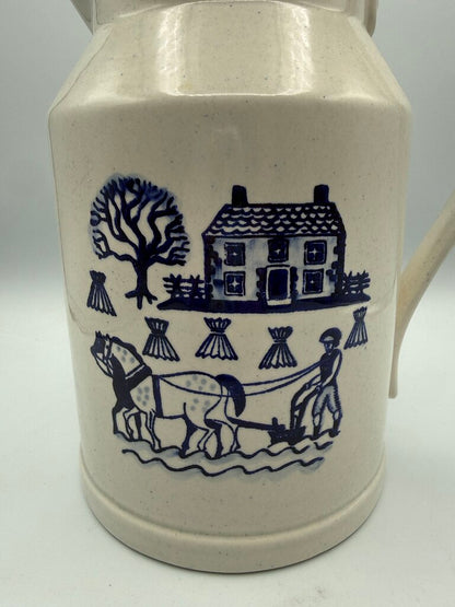 Metlox Poppytrail Homestead Provincial Blue Water/Milk Pitcher /roh