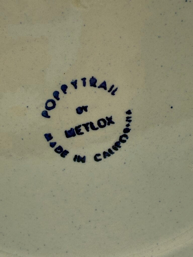 Metlox Poppytrail Homestead Provincial Blue Water/Milk Pitcher /roh