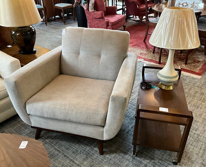 Modern Arm Chair W/Ottoman