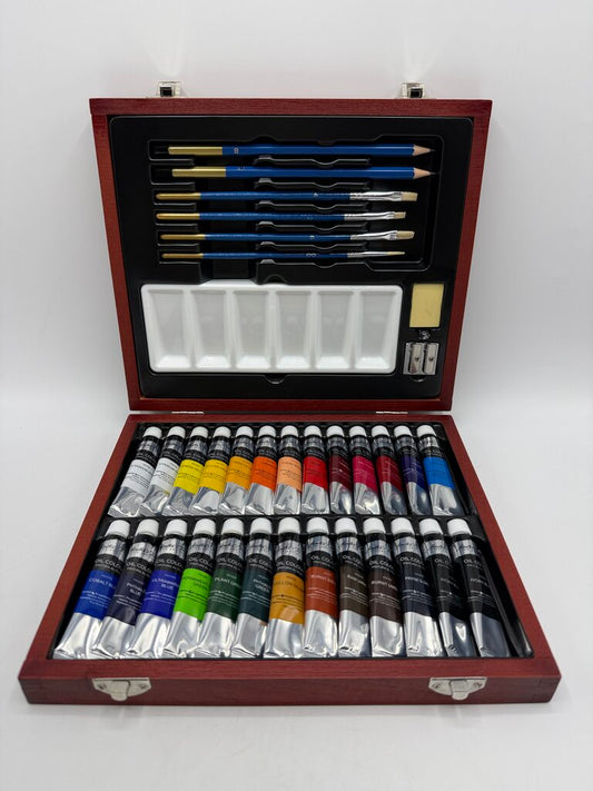 Master’s Touch Oil Paint Set 26 Tubes in Case New /rw