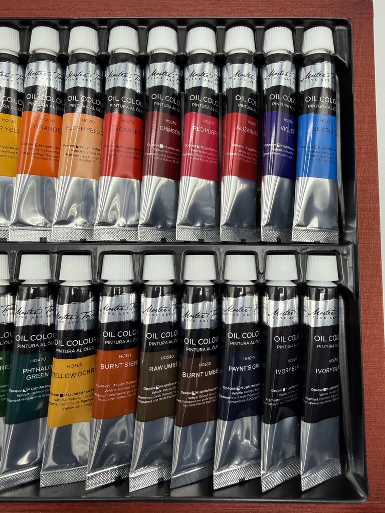 Master’s Touch Oil Paint Set 26 Tubes in Case New /rw