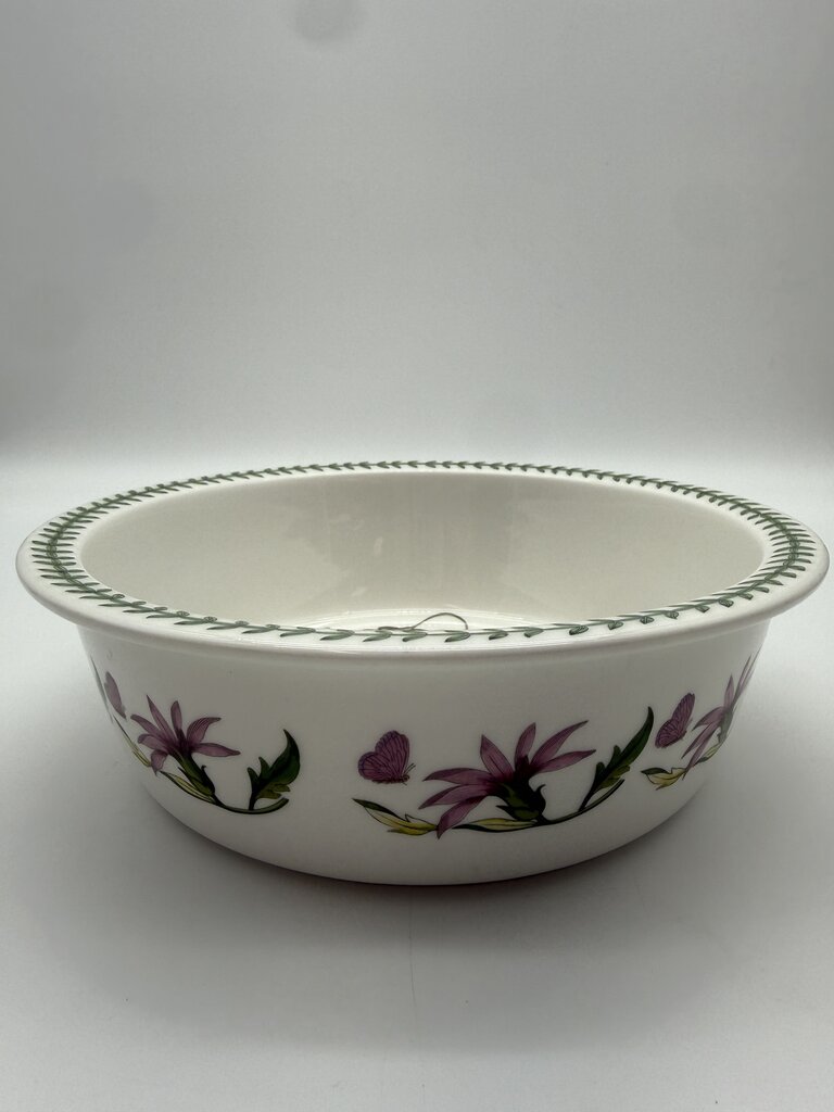 Portmeirion Botanic Garden Fire & Ice Clematis Flower Serving Bowl 10” diam /rb