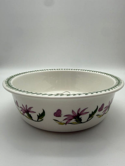 Portmeirion Botanic Garden Fire & Ice Clematis Flower Serving Bowl 10” diam /rb
