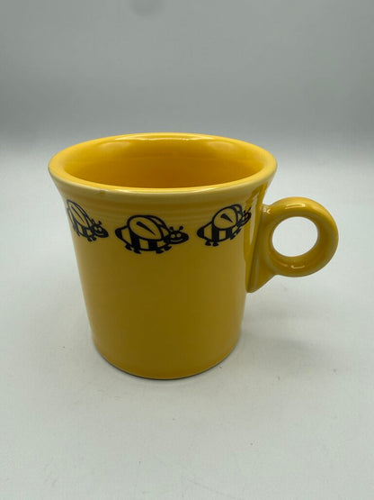 HLC Fiesta Daffodil Yellow Mug with Bumble Bees /rc
