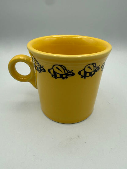 HLC Fiesta Daffodil Yellow Mug with Bumble Bees /rc