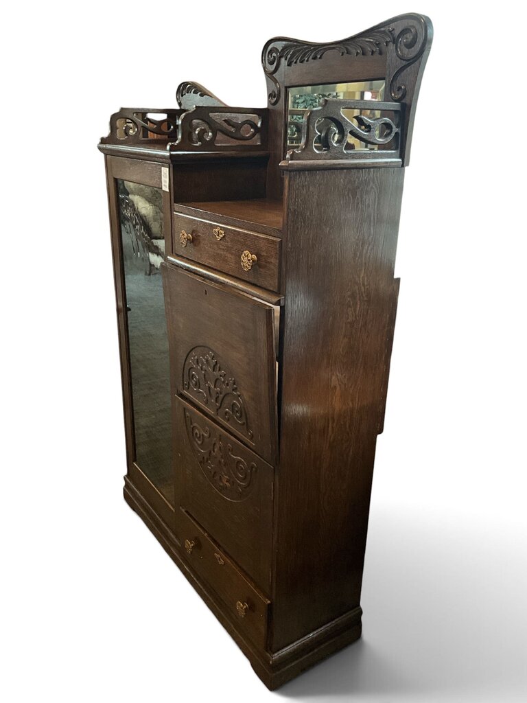 Victorian Styled Display & Secretary Cabinet