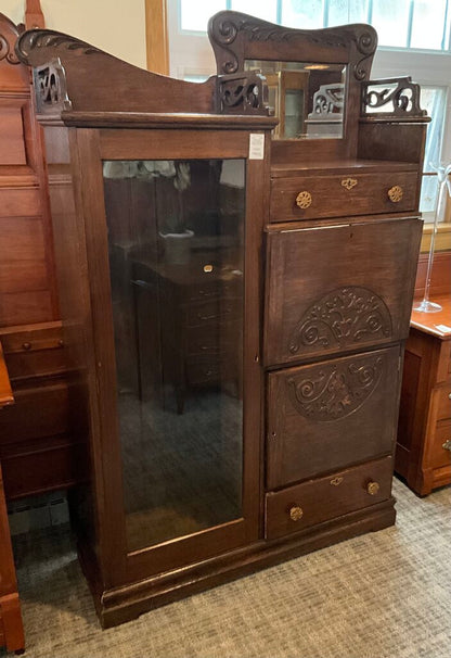 Victorian Styled Display & Secretary Cabinet