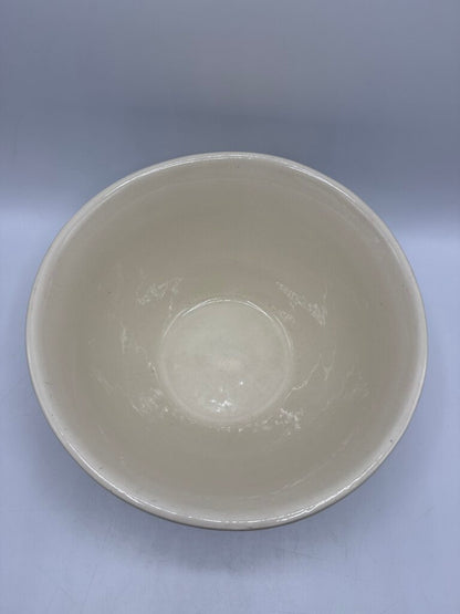VTG McCoy Pottery #10 Mixing Bowl Pink and Blue Stripes /rw