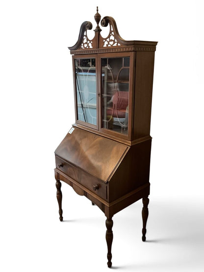 Berkley & Gay Mahogany Secretary Hutch