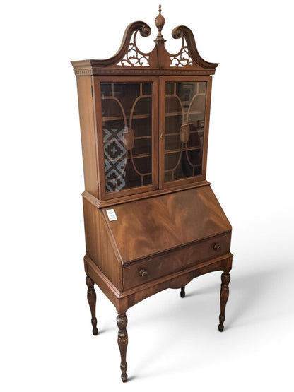 Berkley & Gay Mahogany Secretary Hutch