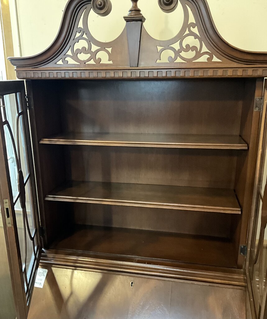 Berkley & Gay Mahogany Secretary Hutch