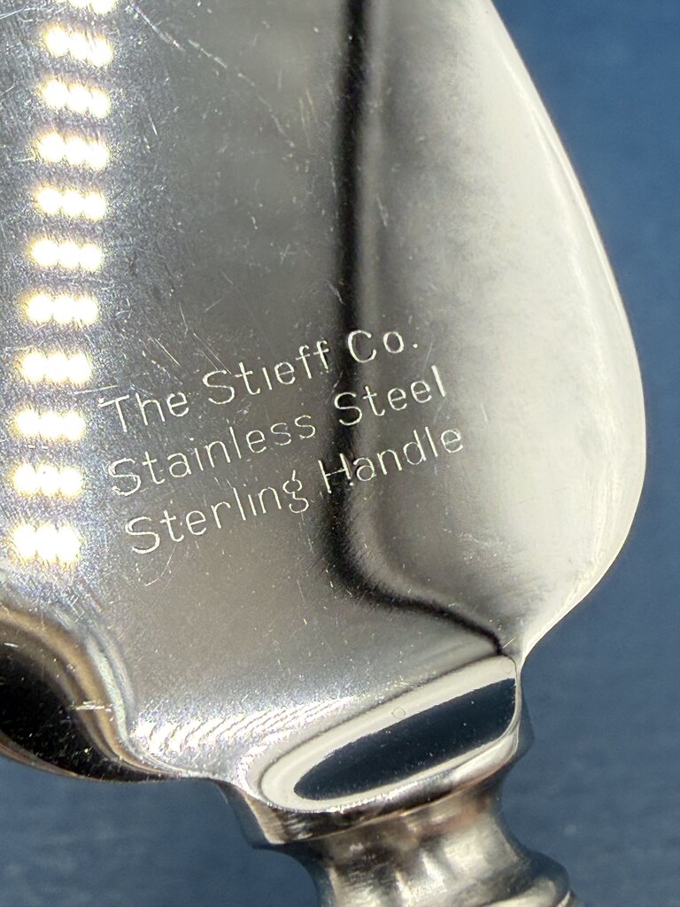 Stieff Sterling Silver Cheese Server Stieff Rose Pattern /ro