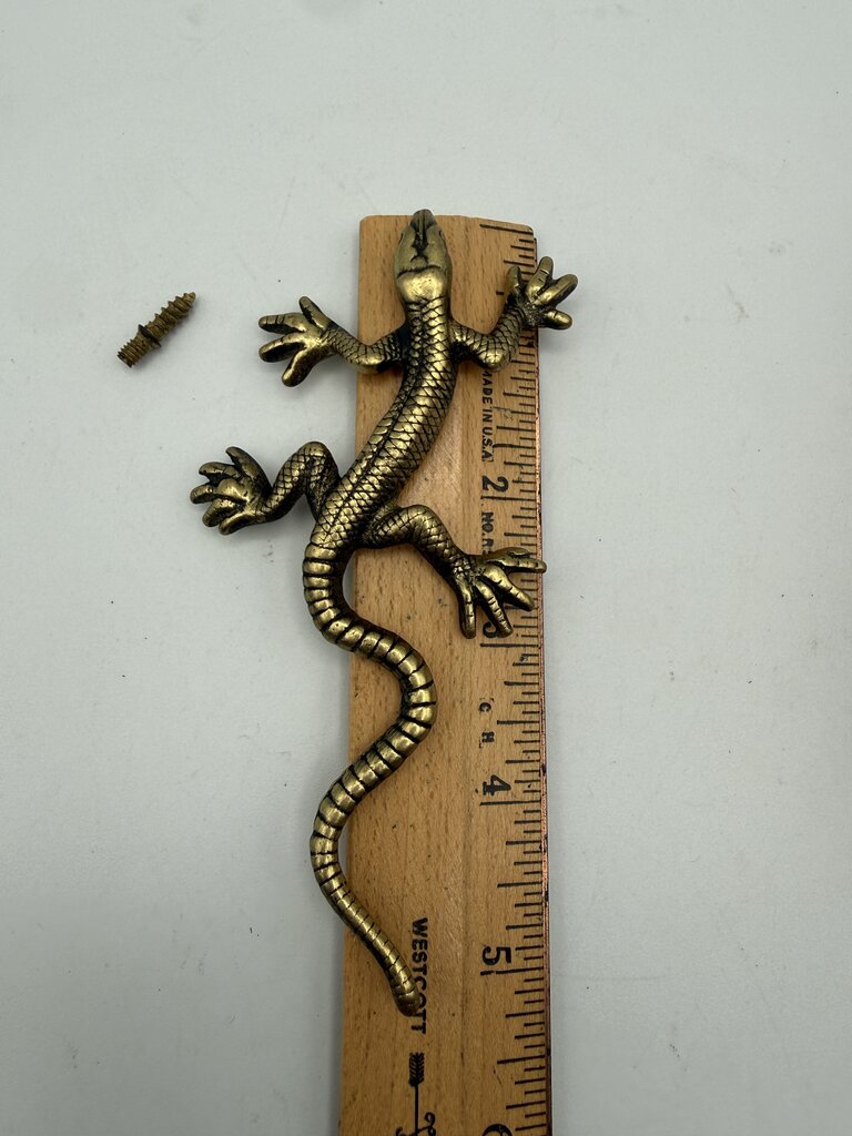 Keeler Brass Co. Solid Brass Salamander Paperweight Keepsake /roh